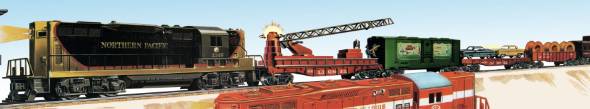 Lionel 6-38328 Northern Pacific GP9 Freight Set