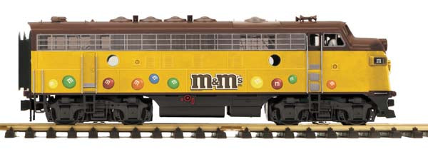 MTH 70-2080-4 M&Ms G Scale F-7 A-Unit Diesel (Dummy)