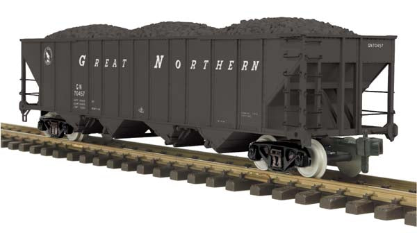 MTH 70-75026 G Scale Great Northern 4-Bay Hopper #70457/70468