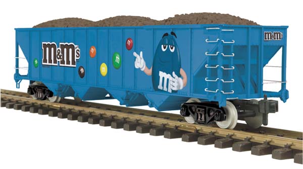 MTH 70-75027 G Scale M&Ms 4-Bay Hopper