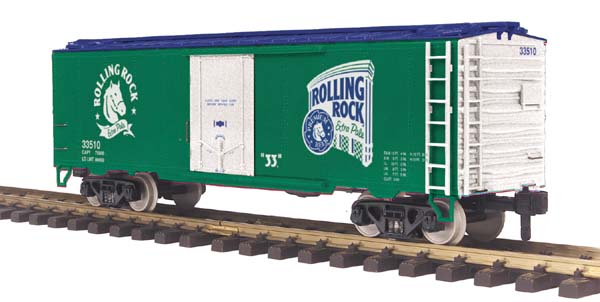 MTH 70-78031 G Scale Rolling Rock 40' Reefer Car #33510/33511