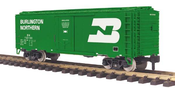 MTH 70-78032 G Scale Burlington Northern 40' Reefer Car #730168/730180