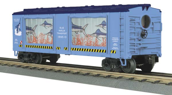 MTH 30-79280 O Gauge Blue Marlin Operating Aquarium Car #189510