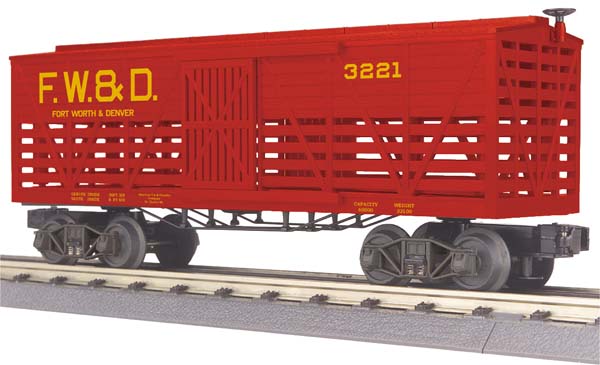 MTH 30-7183 Fort Worth & Denver Stock Car - 19th Century #3221