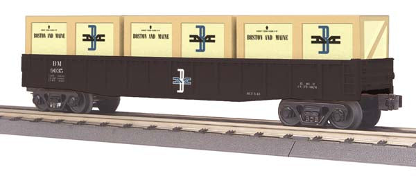 MTH 30-72052 Boston & Maine Gondola Car w/Crates