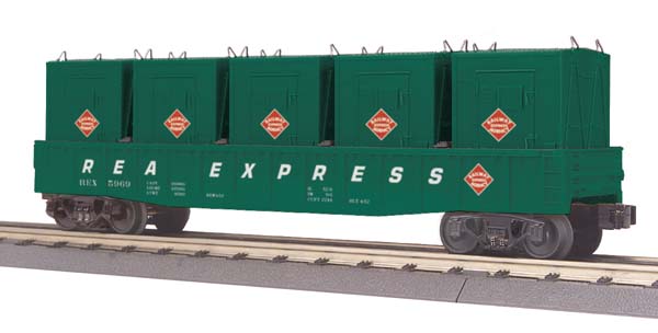 MTH 30-72059 Railway Express Agency Gondola Car w/LCL Containers