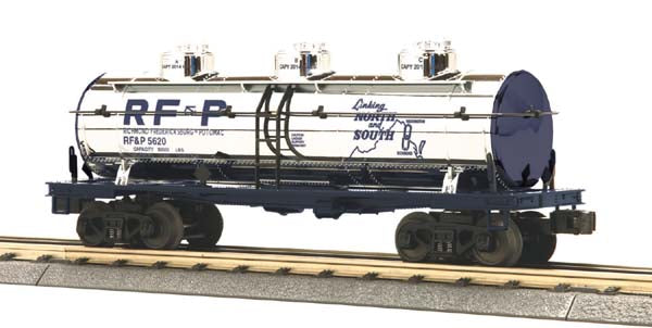 MTH 30-73311 Richmond Fredericksburg & Potomac 3-Dome Tank Car