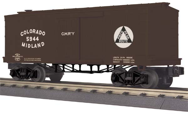 MTH 30-74578 O Gauge Colorado Midland 19th Century 34' Box Car #5944