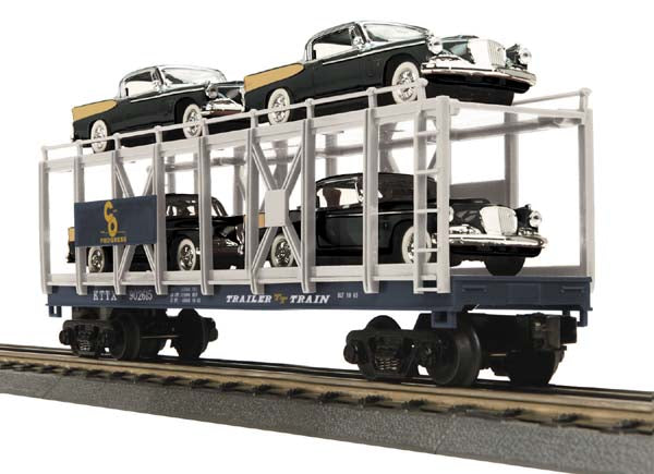 MTH 30-76384 C&O Auto Carrier Flatcar with 4 '58 Studebakers