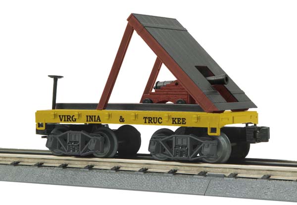 MTH 30-76385 V&T 19th Century Flat Car w/Cannon