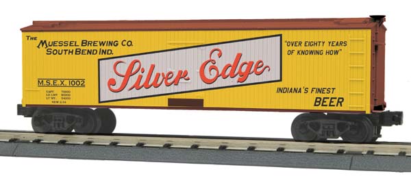 MTH 30-78110 O Gauge Muessel Brewing Co. Reefer Car #1002