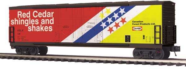 MTH 20-93485 Canfor 50' Double Door Plugged Boxcar