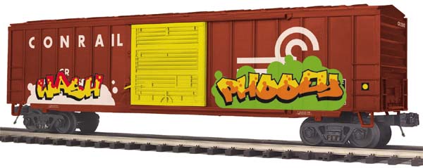 MTH 20-93489 Conrail 50' Boxcar w/Grafitti