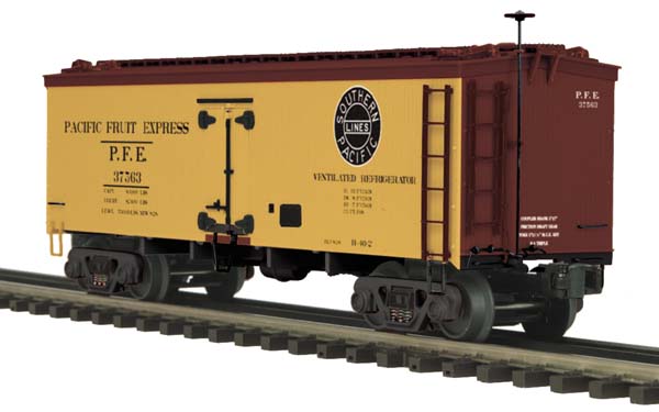 MTH 20-94357 O Pacific Fruit Express 36' Woodsided Reefer Car #37563