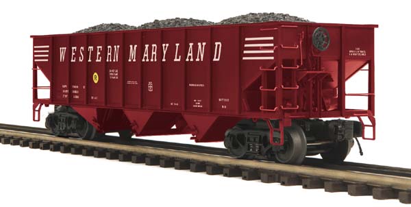 MTH 20-97702 Western Maryland 70-ton 3-Bay Hopper Car