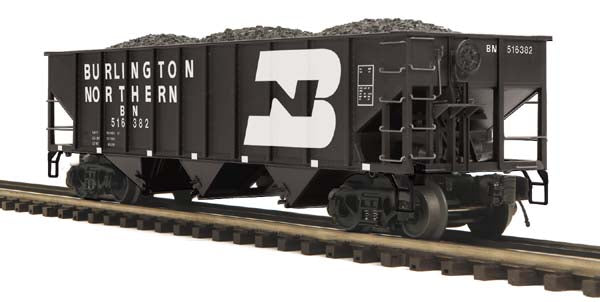 MTH 20-97703 Burlington Northern 70-ton 3-Bay Hopper Car