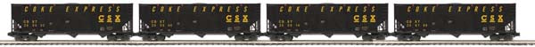 MTH 20-90517 O CSX Coke Hopper Car Set (Set of 4)