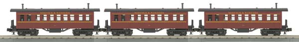 MTH 30-6427 O Norfolk & Western Overton Passenger Coach Car Set (Set of 3)