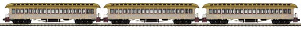 MTH 20-62033 O NY&NE 64' Woodsided Passenger Car Set (Set of 3)