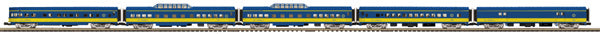MTH 20-65130 O Alaska 70' Streamlined Passenger Car Set (Set of 5)
