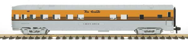 MTH 70-68015 Rio Grande G Scale Streamlined Observation Car