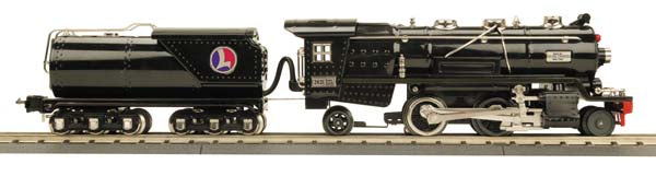 Lionel 11-6001-1 O Black w/Brass Trim Steam Locomotive w/PS2 #263E