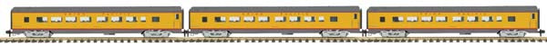 MTH 70-65021 G Union Pacific Streamlined Smooth Passenger Car Set (Set of 3)