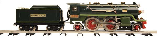 MTH 11-1005-1 Lionel Std Gauge 2-Tone State Green No.390 Steam Locomotive w/PS2