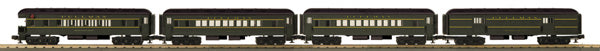 MTH 33-6238 O Pullman Rugged Rails O-27 Madison Passenger Car Set (Set of 4)
