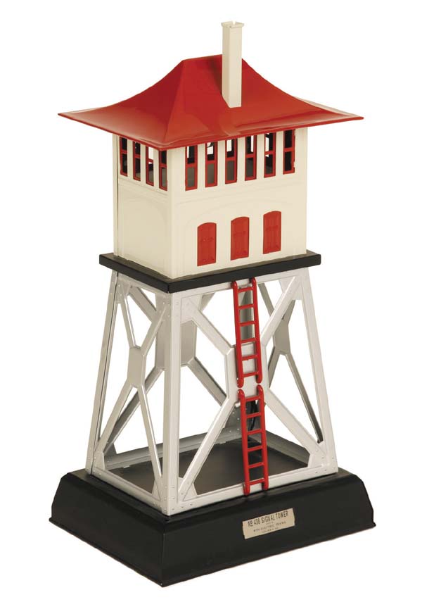 MTH 11-90009 Standard Gauge No.438 Tinplate White/Aluminum Signal Tower
