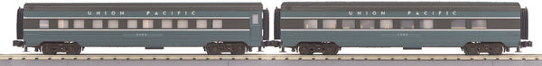 MTH 30-67471 Union Pacific 2-Car 60’ Streamlined ABS Sleeper/Diner V2