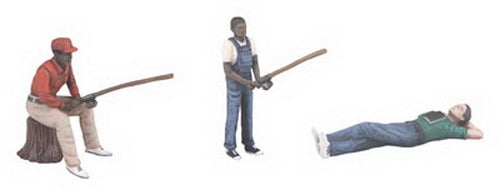 MTH 70-10001 G Railking Outdoor Group Figure Set #1 (Set of 3)