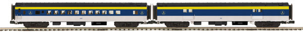 MTH 20-69132 B&O 70’ Streamlined Baggage/Coach Passenger Car Set