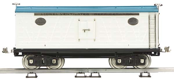 MTH 11-30008 Lionel Std. Gauge No. 214R White & Blue Refrigerator Car