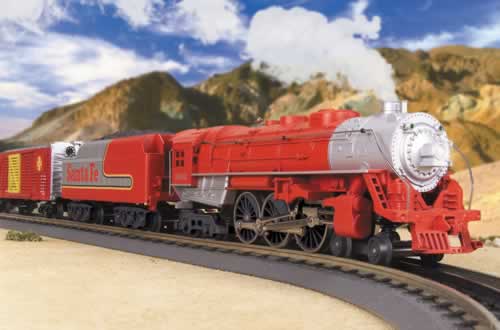 MTH 30-1201-1 O Santa Fe Hudson 4-6-4 Steam Loco & Tender w/PS2 #3462