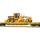 MTH 80-98023 TTX HO Scale 60' Wood Deck Flat Car w/163H Motor Grader