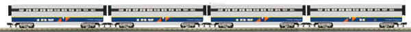 MTH 30-6511 O Amtrak California RailKing O-31 SuperLiner Car Set (Set of 4)