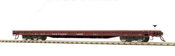 MTH 80-98006 HO Southern 60' Wood Deck Flat Car #152006