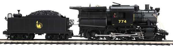 MTH 20-3356-1 CNJ 4-6-0 Camelback Steam Loco w/PS2 (Hi-Rail Wheels) #774