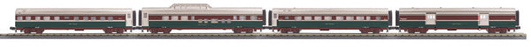 MTH 30-67442 O Amtrak 60’ Streamlined ABS Passenger Car Set (Set of 4)