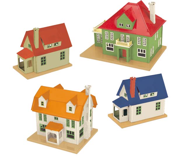 MTH 11-90010 #192 Villa Set (Set of 4)