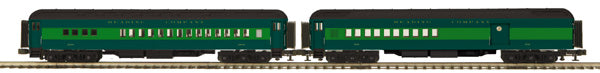 MTH 20-4199 O Reading 70’ Madison Combine/Diner Passenger Set (Set of 2)