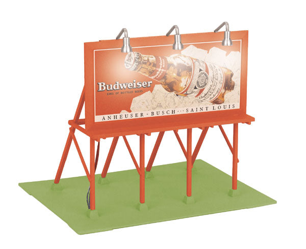 MTH 30-90208 O Budweiser Anheuser Busch Lighted Billboard
