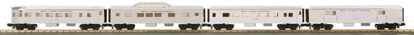 MTH 33-6048 New York Central Streamlined O Gauge Passenger Cars (Set of 4)