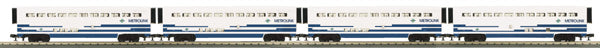 MTH 30-6514 O Metro Link O-31 Superliner Passenger Car Set (Set of 4)