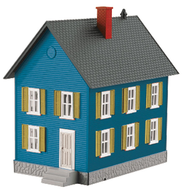MTH 30-90181 Row House #1 (Blue & Tan)