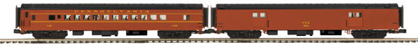 MTH 20-69135 Pennsylvania 70’ Smooth Sided Baggage/Coach Cars (Set of 2)
