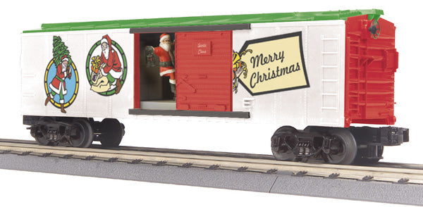 MTH 30-79189 O Gauge Christmas Operating Boxcar w/Signal Man