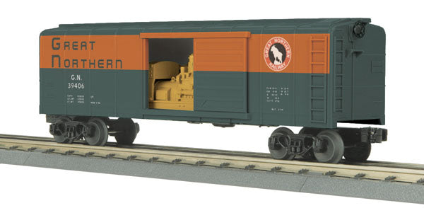 MTH 30-74395 Great Northern Rounded Roof Box Car w/Generator
