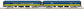 MTH 20-69130 O Alaska 70’ Streamlined Baggage/Coach Passenger Car Set (Set of 2)